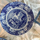 Classic Blue Italian Footed Cake Plate by Spode I Serving Dish - DharBazaar