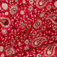 Red Amritsar Shawl Evening Wrap I Mothers Day Gift I  Phulkari Embroidery I Elegant Evening Wrap - DharBazaar