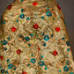 Golden Amritsar Shawl Evening Wrap I Mothers Day Gift I  Phulkari Embroidery I Elegant Evening Wrap - DharBazaar