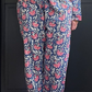 Women's Block Print Pajama Set | Blue Garden