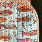 White baby blanket with colorful fish in red and orange #cuteasacatch 💕 - DharBazaar
