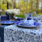 Blue Table Runner, Table Mats, Wedding Table Runner, Table Cloth - DharBazaar
