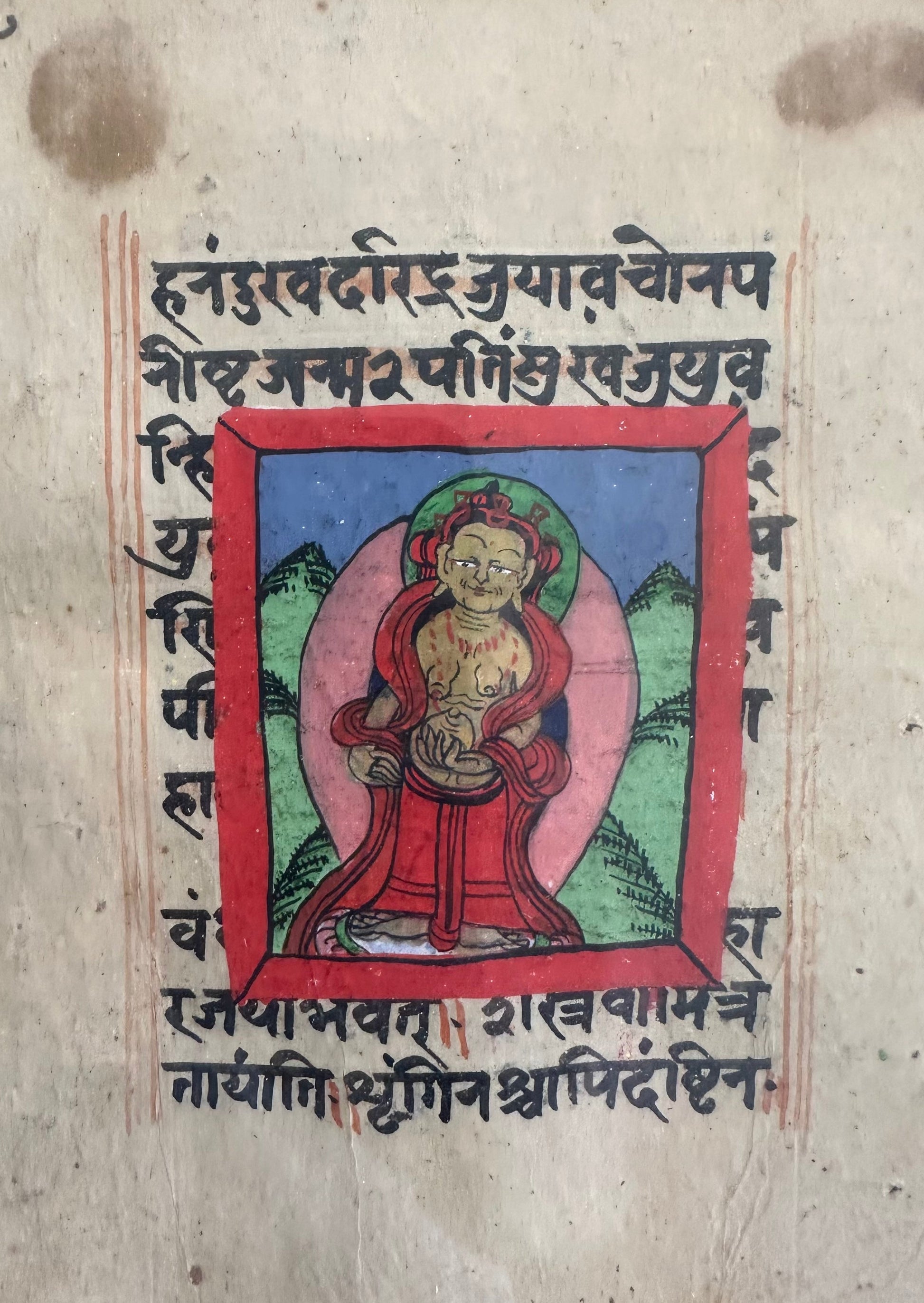 Early Buddhist Manuscript Paintings Series - 7 - DharBazaar